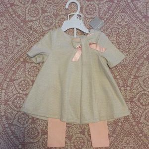 NWT Tahari baby 6-9 month baby girls 2pc outfit